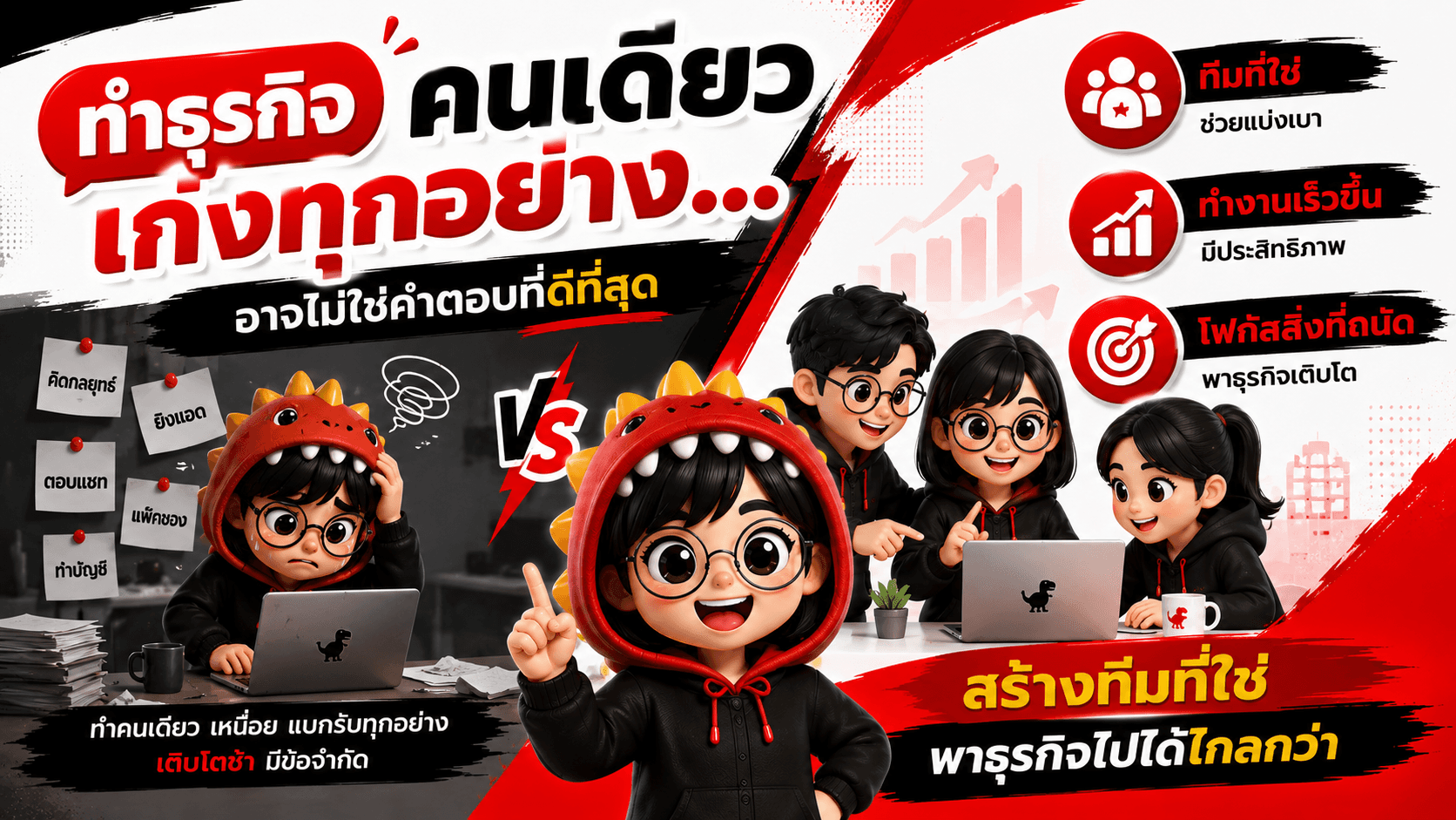 ทำธุรกิจคนเดียวเก่งทุกอย่าง…อาจไม่ใช่คำตอบที่ดีที่สุด