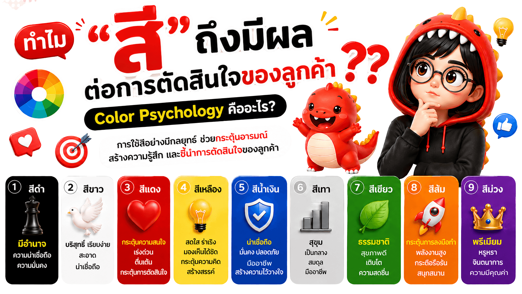 ทำไมแบรนด์ใหญ่ ถึงให้ความสำคัญกับเรื่องสี