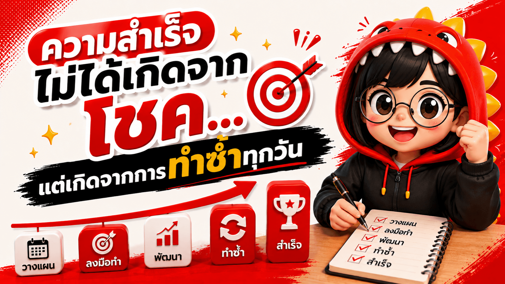 ความสำเร็จ ไม่ได้เกิดจากโชค…แต่เกิดจากการทำซ้ำทุกวัน